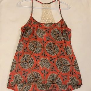 Racerback Pink Flowery Tank